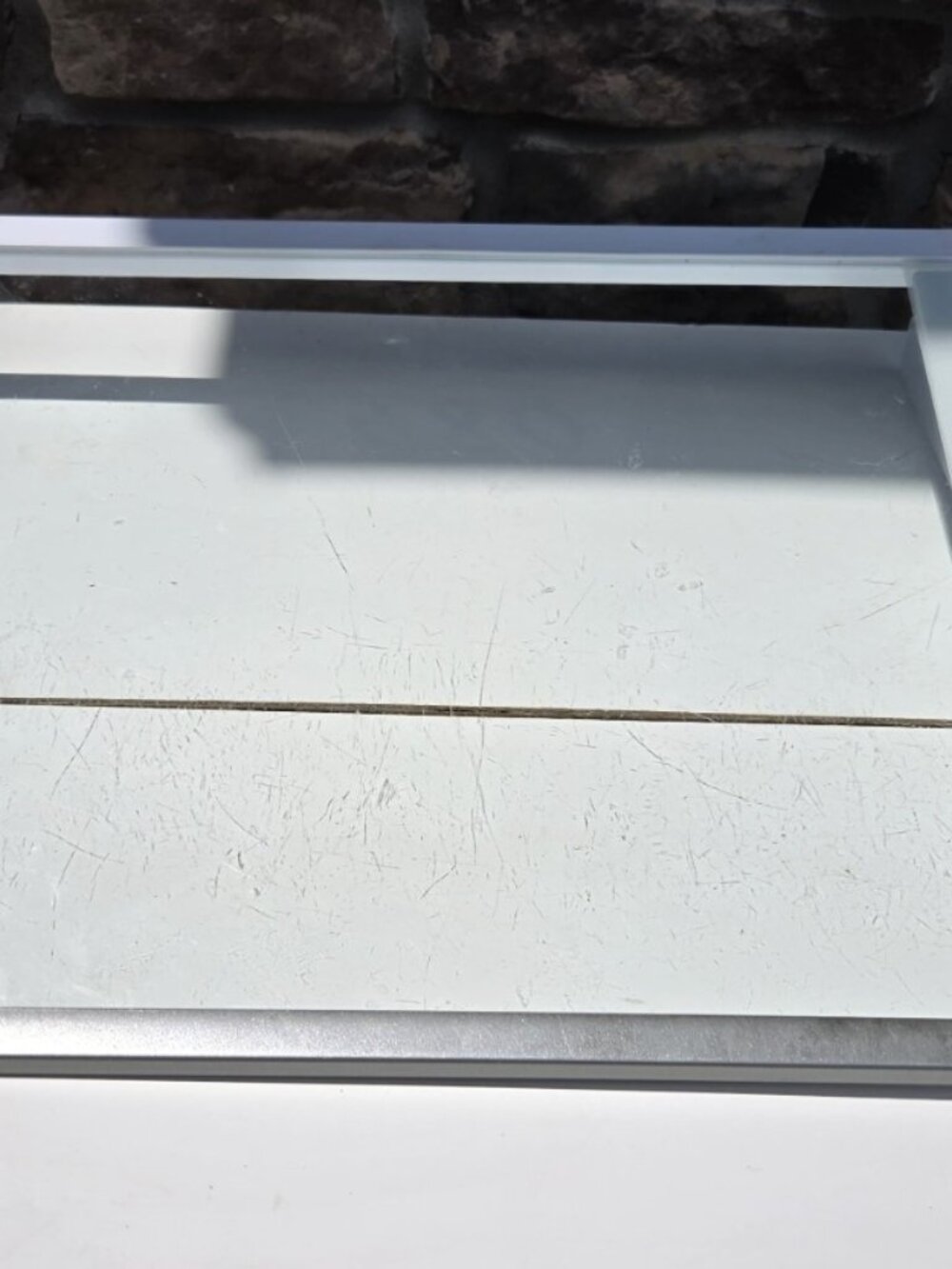 Samsung Refrigerator Glass Shelf Slim Silver Trim